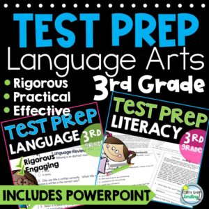SBAC Test Prep 3rd Grade ELA Reading, Writing & Language BUNDLE