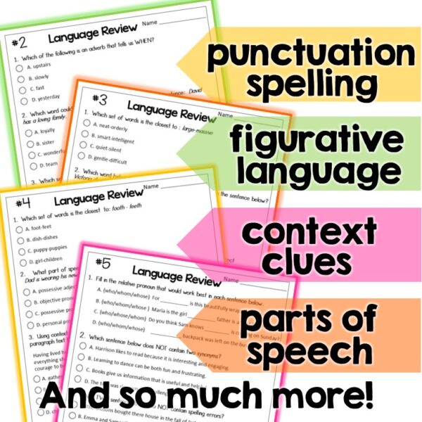 SBAC Test Prep 3rd Grade ELA Reading, Writing & Language BUNDLE - Can't ...