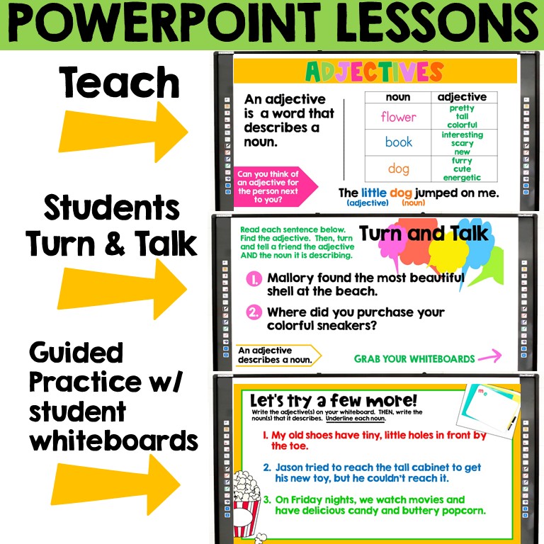 3rd Grade Grammar Activities YEARLONG Spiral Review Daily Lessons & Slides - Image 3