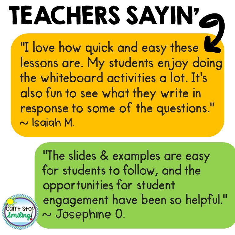 3rd Grade Grammar Activities YEARLONG Spiral Review Daily Lessons & Slides - Image 7