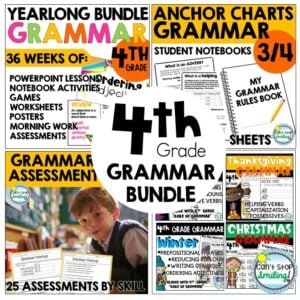 4th Grade Grammar Bundle Curriculum and Review