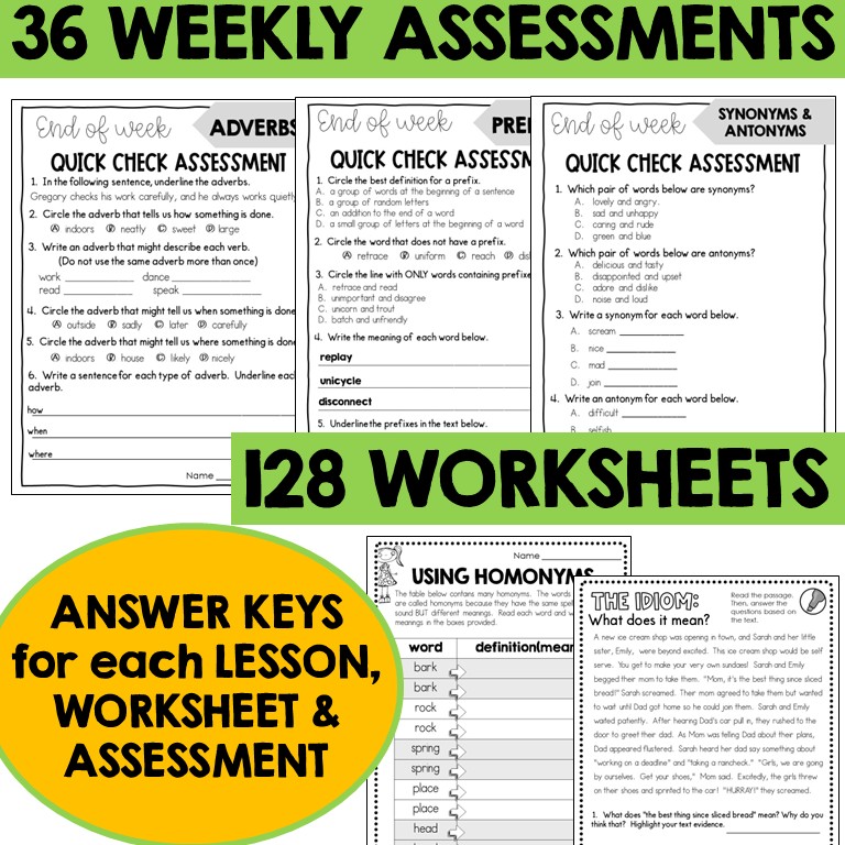 4th Grade Grammar Bundle Curriculum and Review - Image 8