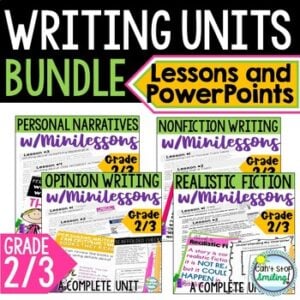 Writing Units Curriculum Bundle for 2nd 3rd Grade